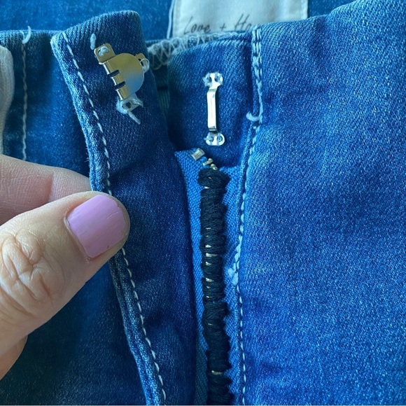 Wide Leg Barrel Jeans Womens Size Small Striped Ankle Crop Baggy Relaxed Loose - Picture 9 of 16